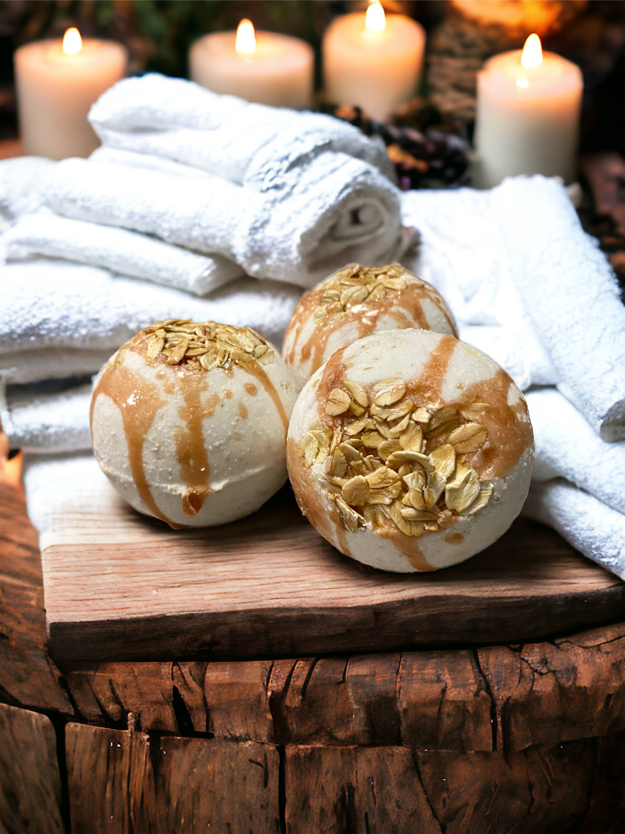 Nature's Love Product - Wholesale Bath Bomb/Fizz - Oatmeal and Milk Bath Bomb - All natural, soothing bath bomb1