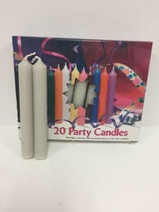 Biedermann & Sons - Wholesale Cake Candle - Light Gray Chime Candles-Box of 20 Candles
