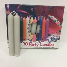 Biedermann & Sons - Wholesale Cake Candle - Light Gray Chime Candles-Box of 20 Candles0