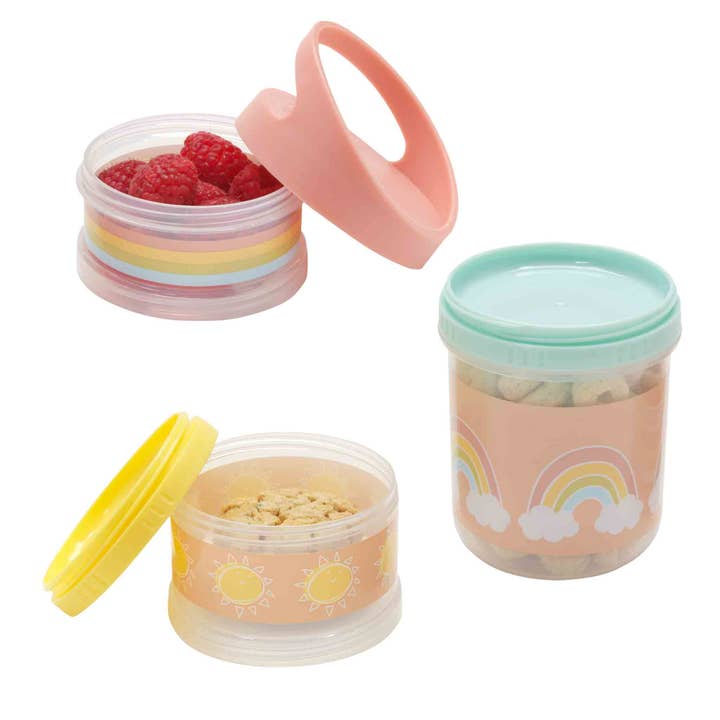 Sugarbooger by Ore’ Originals - Wholesale Snack Pack - Kids & Baby - Twist & Snack Stacker | Rainbows & Sunshine1