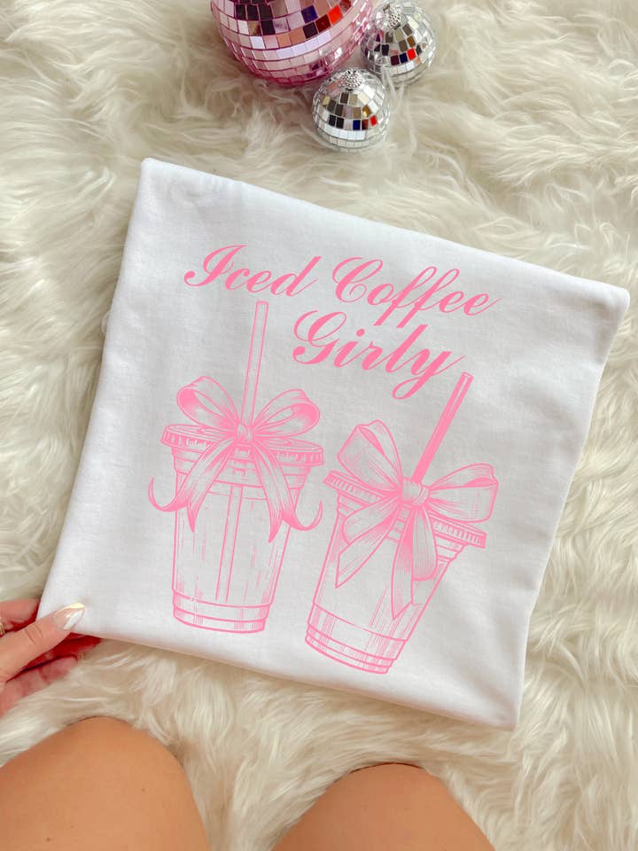 Camiseta femenina de café helado para venta al por mayor de Kalei's Creations
