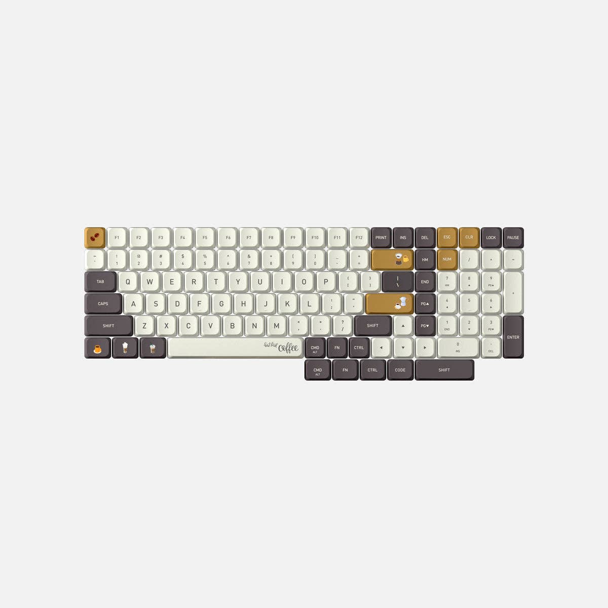 Azio - Wholesale Keyboard - Coffee Slim Keycaps5