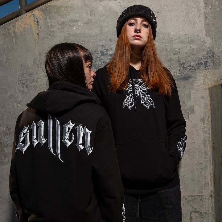 Chrome Butterfly Hoodie for wholesale by Sullen Clothing