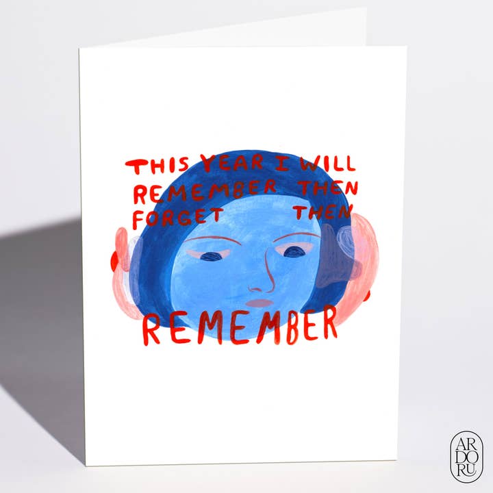 New Year Card - "Then Remember" for wholesale by ArdorU