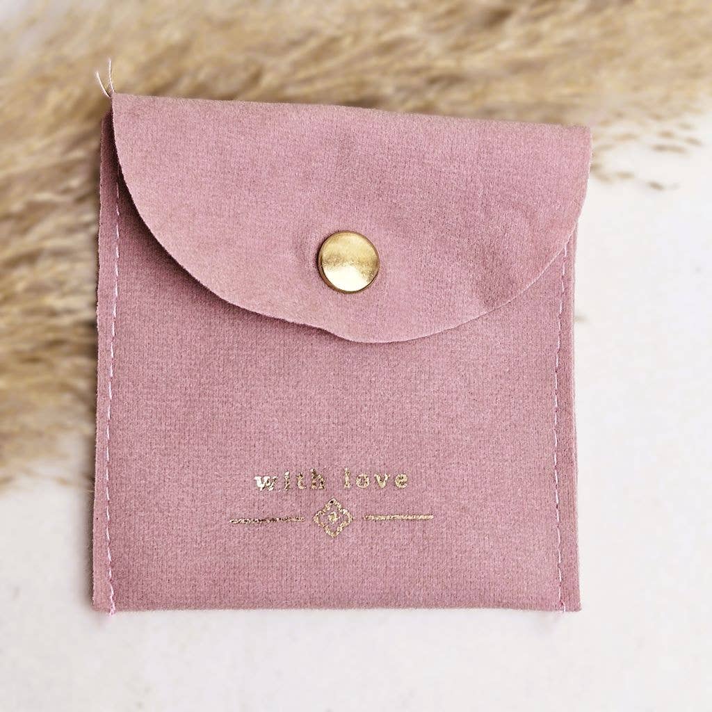 Ibiza Boutique – Großhandel Schmuckschatulle/-Organizer – Schmuckbeutel „With Love“ in Rosa2