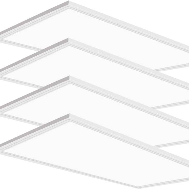 ShipItFurniture - Wholesale Light Bulb/Puck - 2x4 LED Flat Panel Light 4 Pack Dimmable 7800LM 5000K Ceiling Lighting Commercial Office Ready0