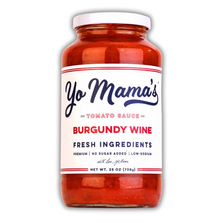 Yo Mama's French Burgundy Wine for wholesale by Yo Mama's Foods
