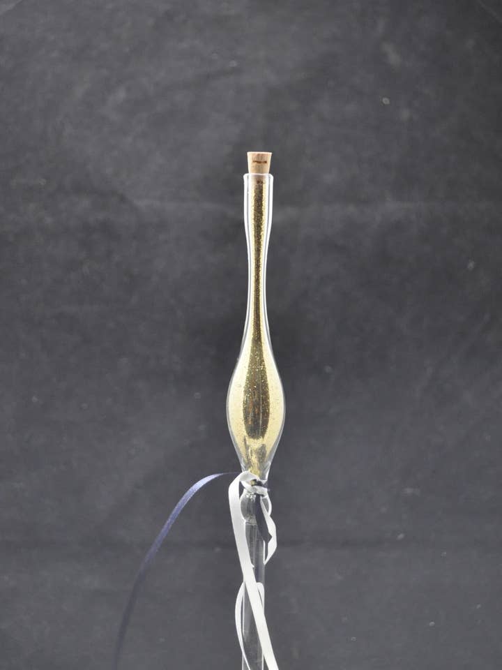 Gold Fairy Dust Glass Wand for wholesale by Crystal Dragon