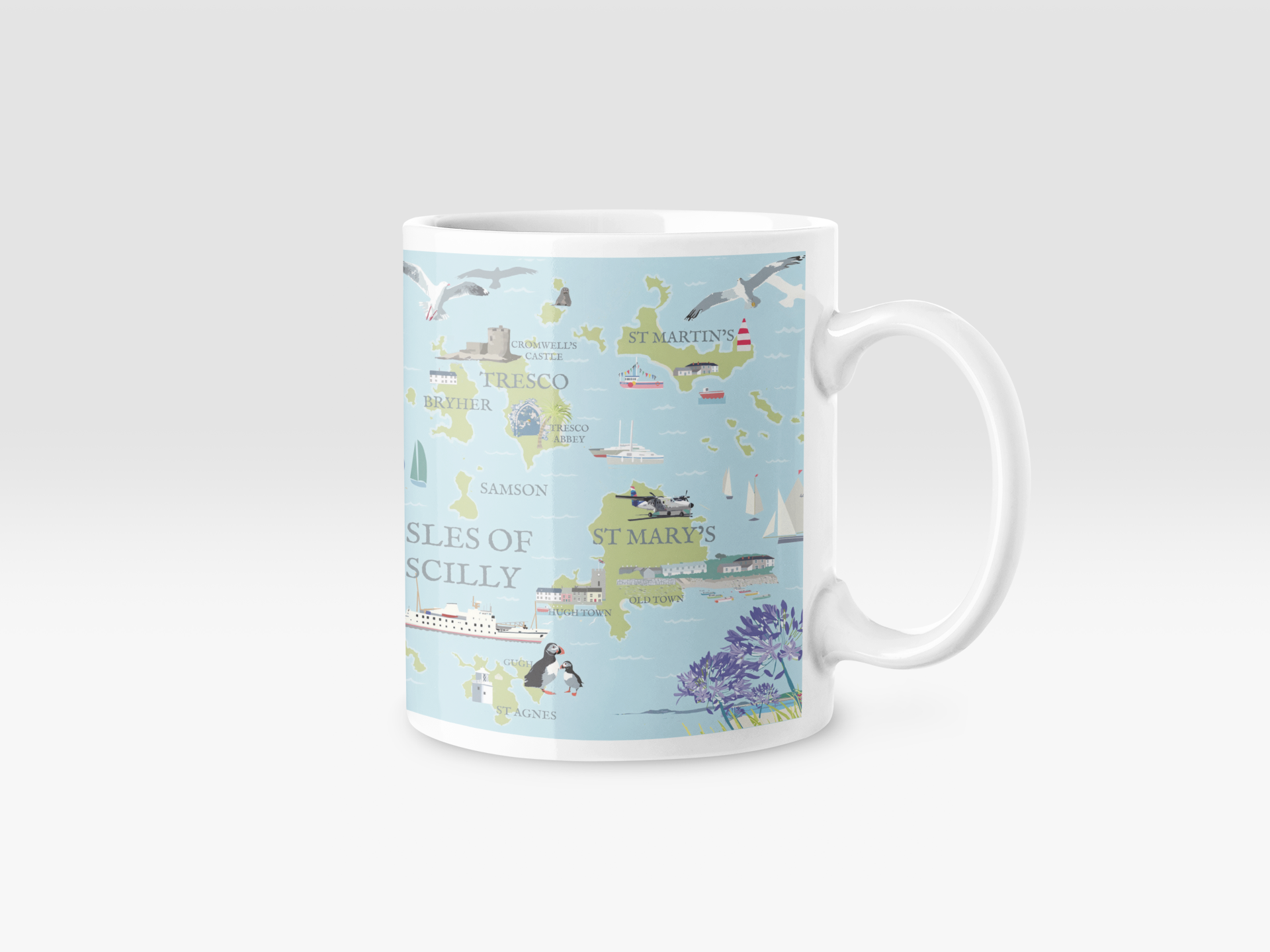 Betty Boyns Designs – wholesale Coffee mug – ILLUSTRATED MAP MUGS22