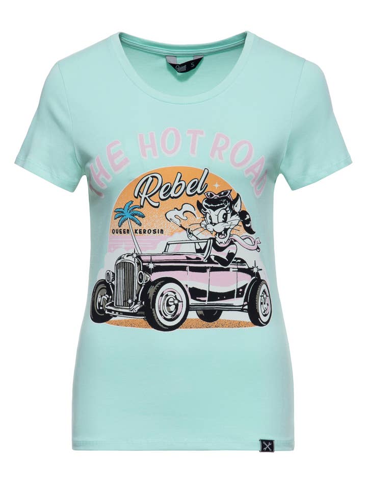 T-shirt "The Hot Road Rebel" for wholesale by KING KEROSIN