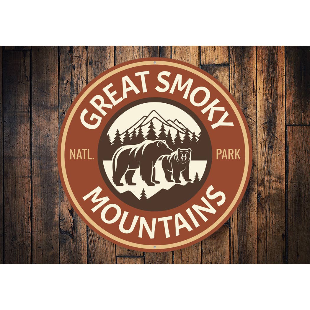 Lizton Sign Shop, Inc - Vente Pancarte - Panneau représentant un ours dans le parc national des Great Smoky Mountains1