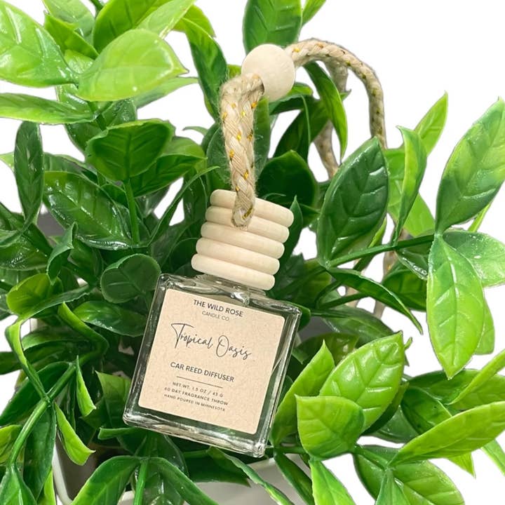Tropical Oasis Car Diffuser for wholesale by The Wild Rose Candle Co.
