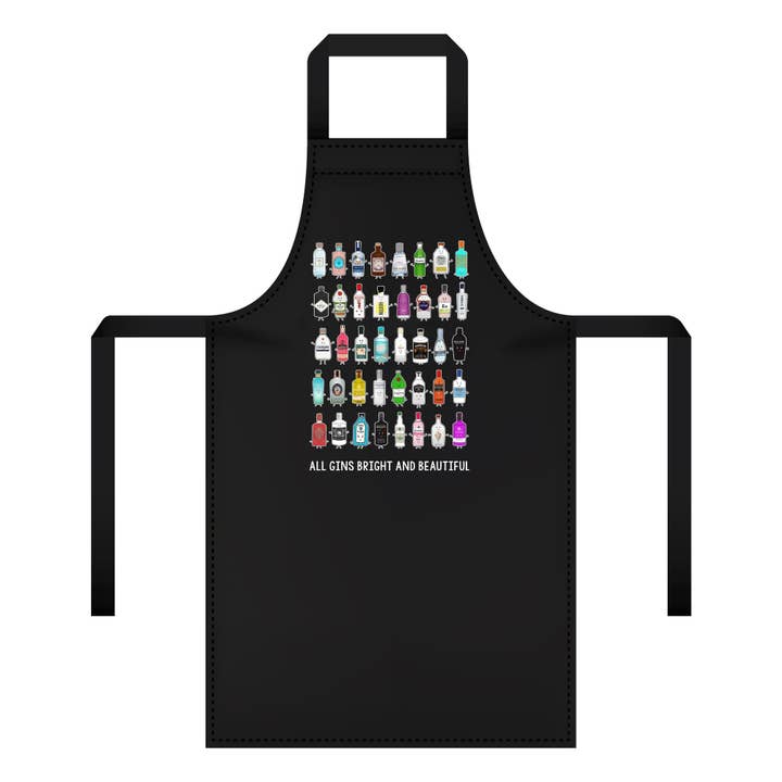 Of Life & Lemons – wholesale Apron – 'All Gins Bright & Beautiful' Apron2