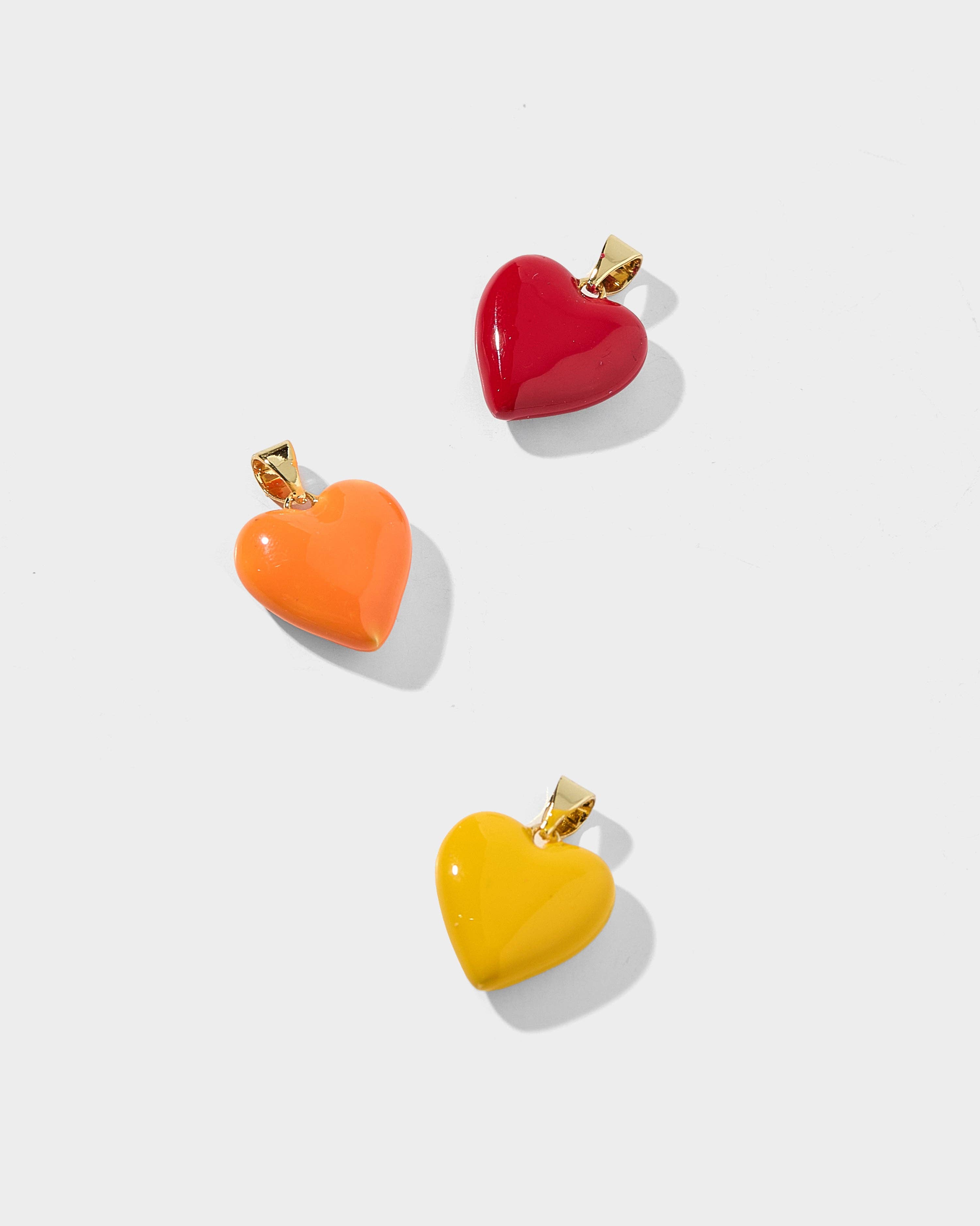 Allie + Bess – wholesale Individual charm/pendant – Reign Enamel Heart Charm1