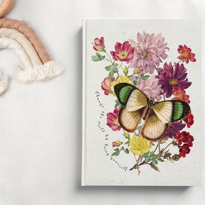 Diário Floral de Capa Dura, Cottagecore, Diário de Escrita Linhado por atacado de Solana Grace