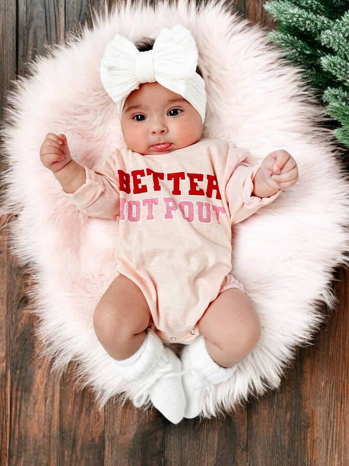 SIIX Collection - Wholesale Bodysuit (Non-Footed) - Baby - Better Not Pout / Organic Long Sleeve T-Shirt Bubble