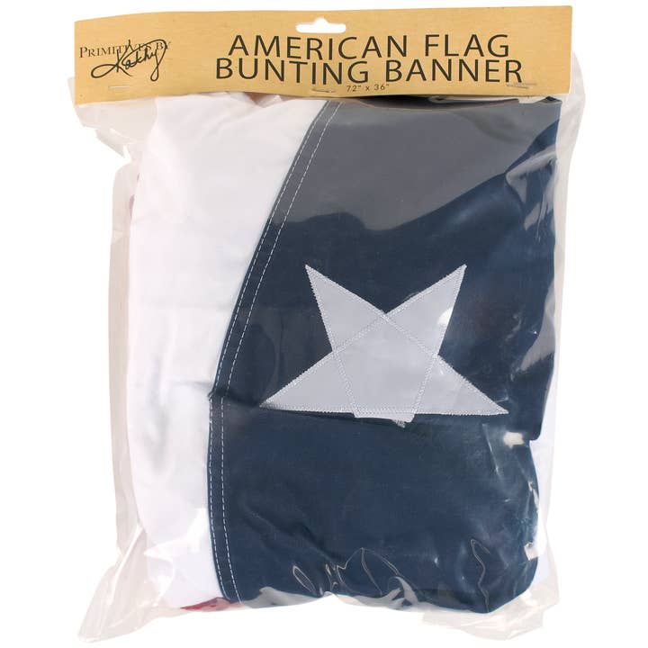 Primitives by Kathy - Wholesale Outdoor Ornament/Decor - American Flag Bunting