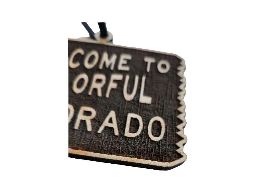 Sherwood – wholesale Ornament – Welcome to Colorado | Wooden Ornament - Birch6