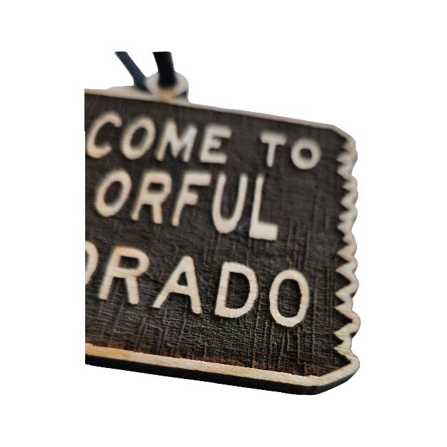Sherwood - Wholesale Ornament - Welcome to Colorado | Wooden Ornament - Birch6