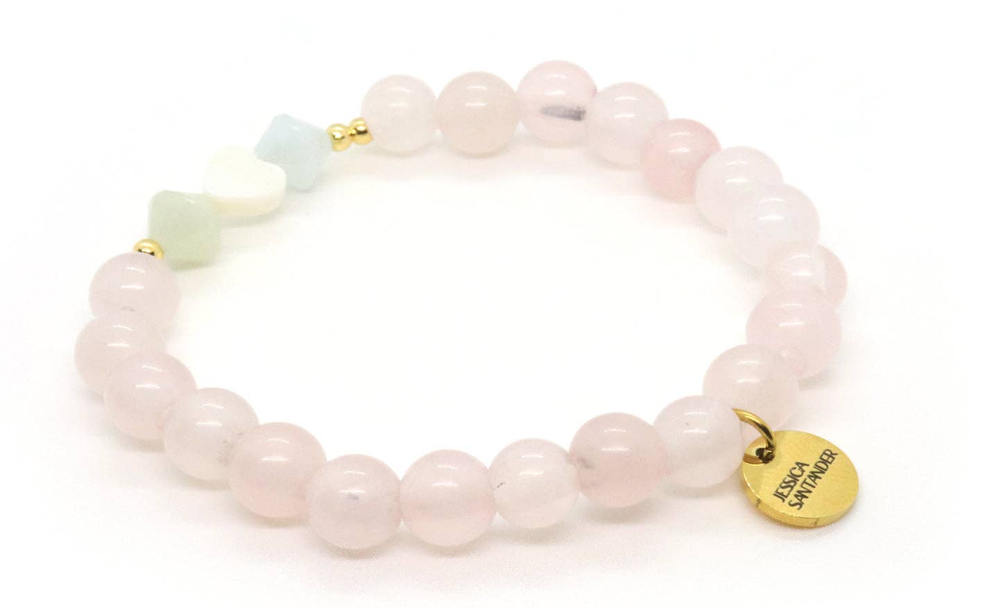 Jessica Santander - Wholesale Beaded Bracelet - Full of Love Rose Quartz Bracelet1