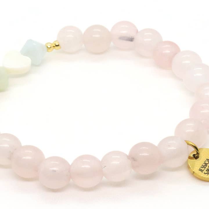 Jessica Santander - Wholesale Beaded Bracelet - Full of Love Rose Quartz Bracelet1