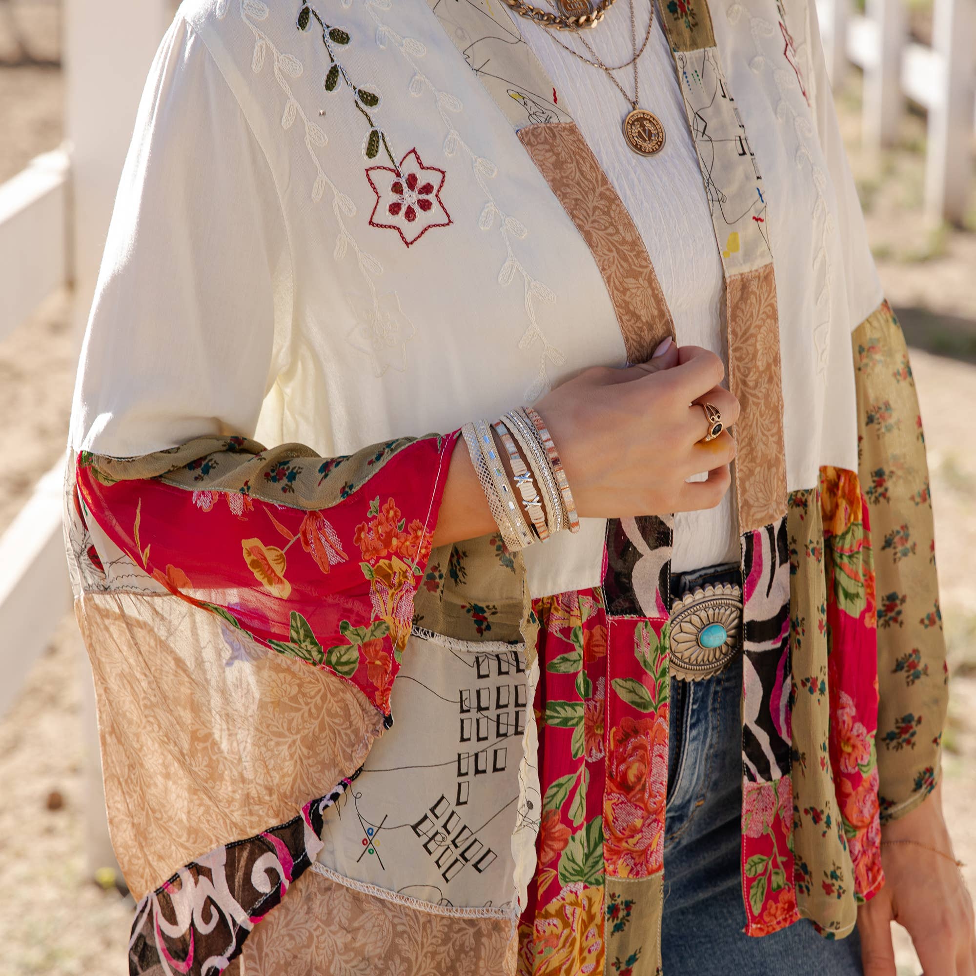 Young Threads - Wholesale Kimono - Women's - Elegant Kimono-Inspired Frill Shrug - New Style19