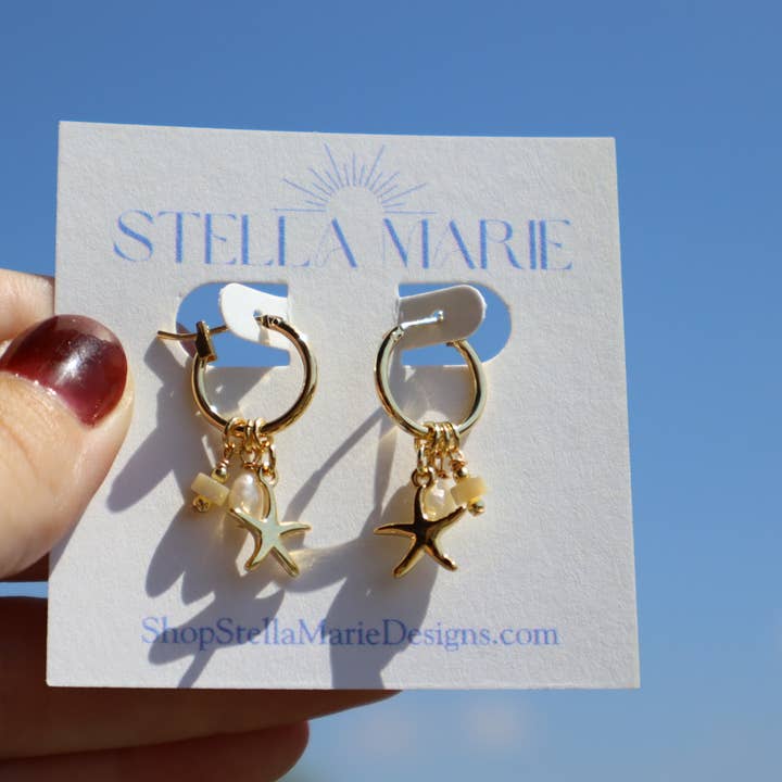 Stella Marie - Wholesale Dangle Earrings - Starfish Charm Earrings7