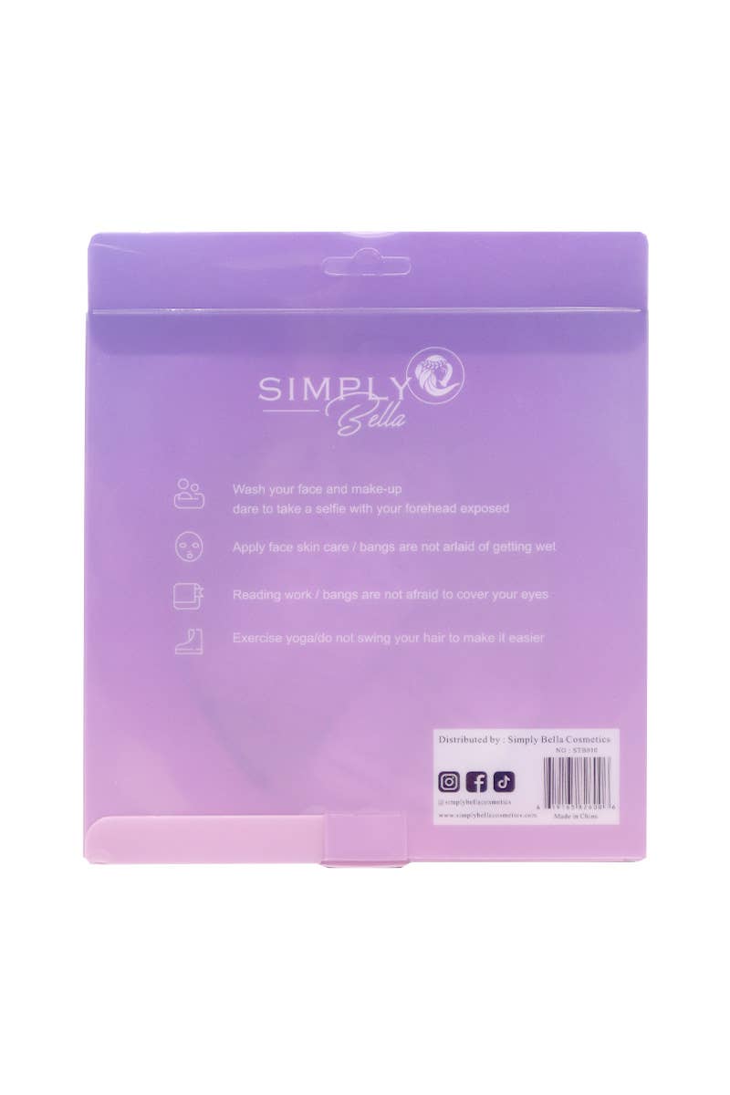 PINEAPPLE Beauty - Wholesale Spa Headband - Simply Bella STB010 Purple Spa Headband & Wristband Set -12 3