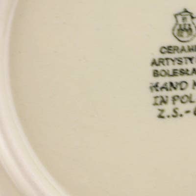 Polmedia Polish Pottery - Vente Assiette - Assiette à dessert 8" Thème Myosotis bleu3