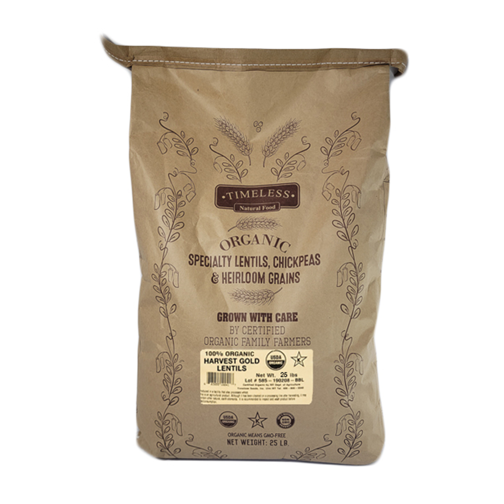 Timeless - Wholesale Beans - Organic Harvest Gold Lentils1