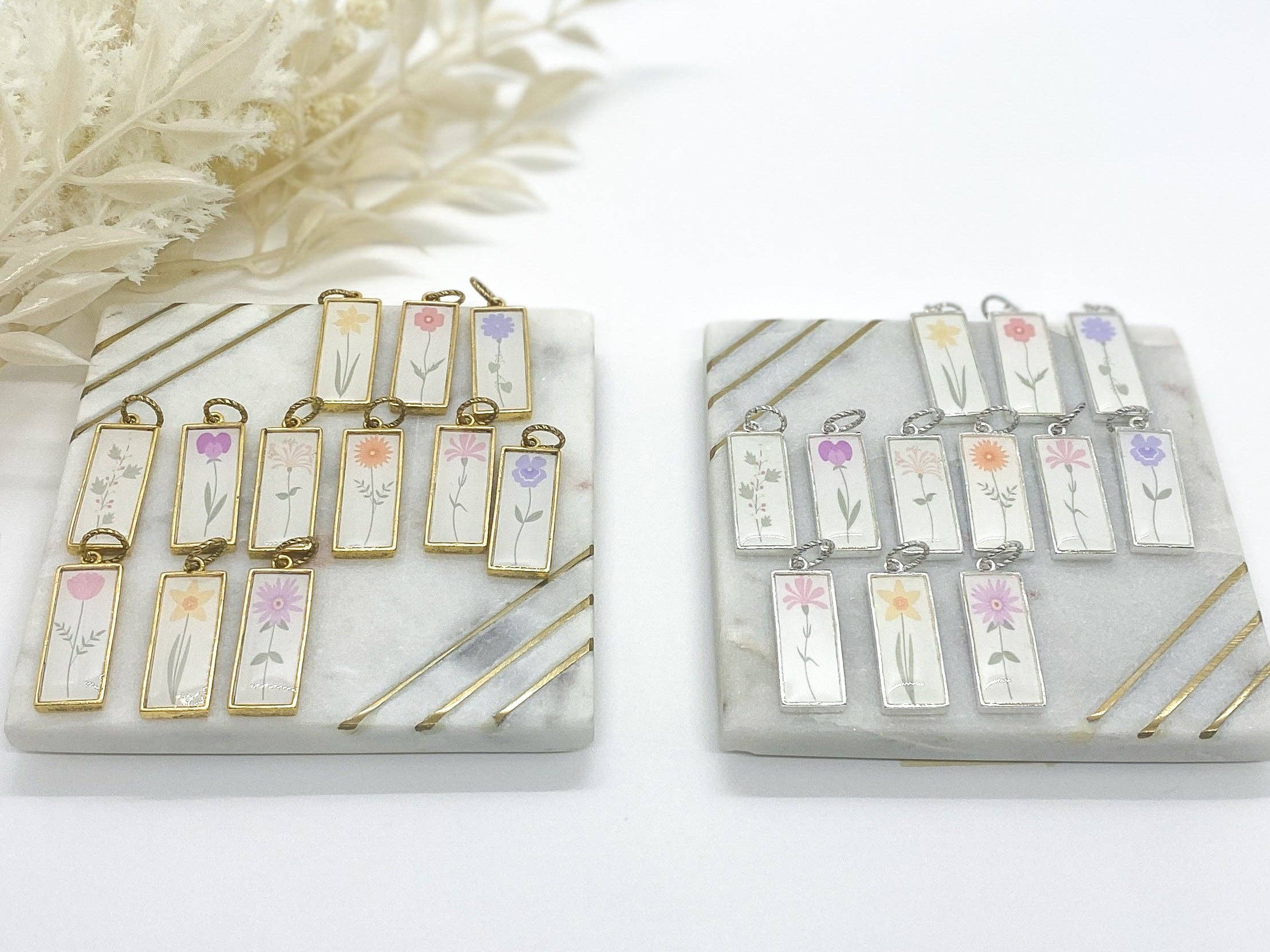 Jenica Jewelry - Wholesale Pendant/Charm Necklace - Birth Flower Necklace - Multiple Options14