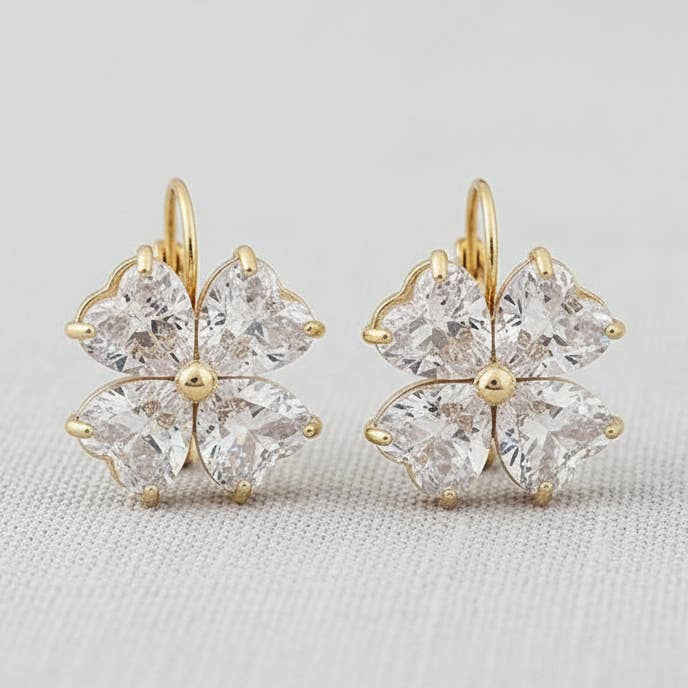 Lucky Floral Earrings for wholesale by camilla dovey