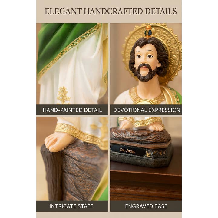 mrcjsales - Wholesale Sculpture - St. Jude Original Resin Statue – San Judas Tadeo Catholic Fi7