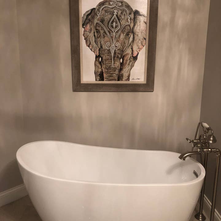 Elephant Watercolor Print by Tracie Luther for wholesale by Cloud Cottage Creative Company