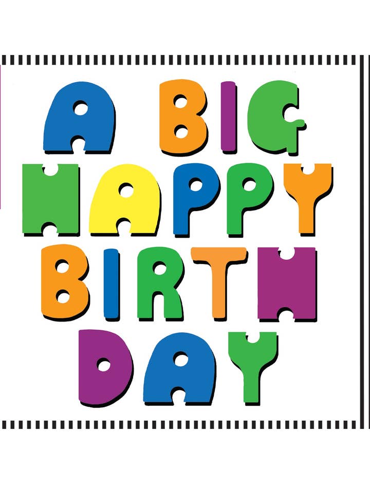 Stor födelsedagstyp stor kort för wholesale av Earlybird Designs