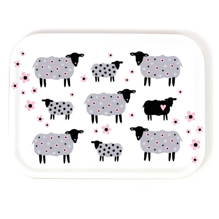 Decorative Tray 27x20 cm - Sheep for wholesale by Anneko Design Sweden