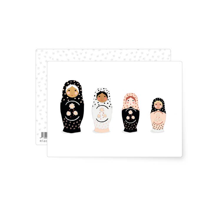 Babushka | postcard for wholesale by MIAO Papeterie