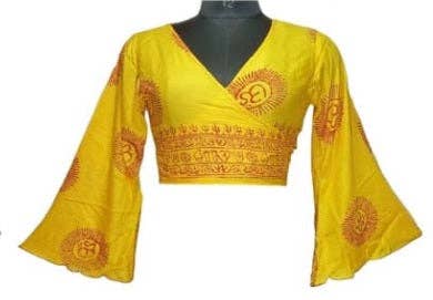 Bohotusk – wholesale Blouse – Women’s – Bohotusk Oriental Patterned Wrap Around Long Sleeved Top0