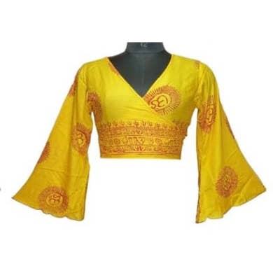 Bohotusk – wholesale Blouse – Women’s – Bohotusk Oriental Patterned Wrap Around Long Sleeved Top