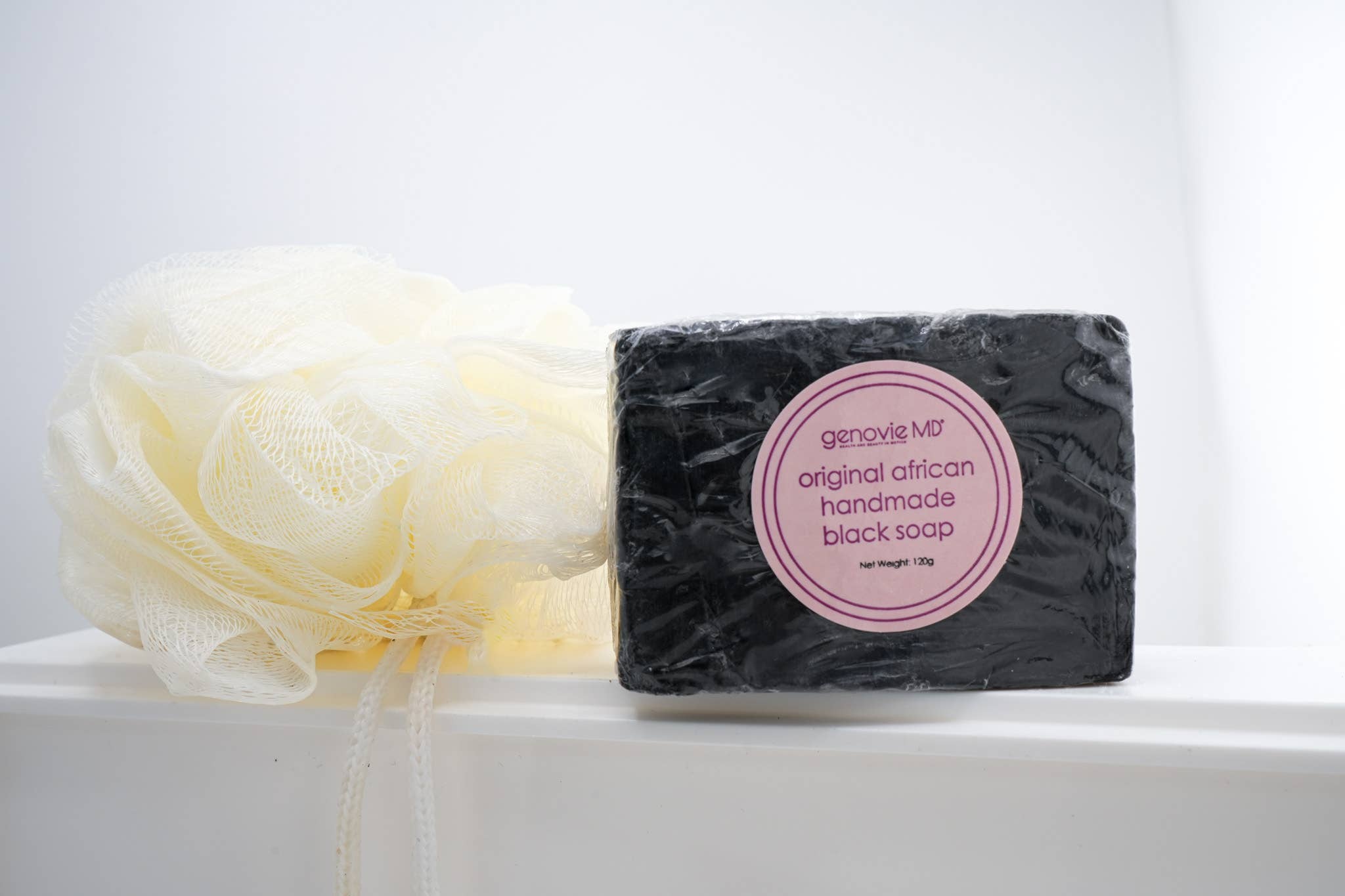 GenovieMD - Wholesale Bar Soap - Original African Black Soap, 120g/bar Reduce Dark Spots3
