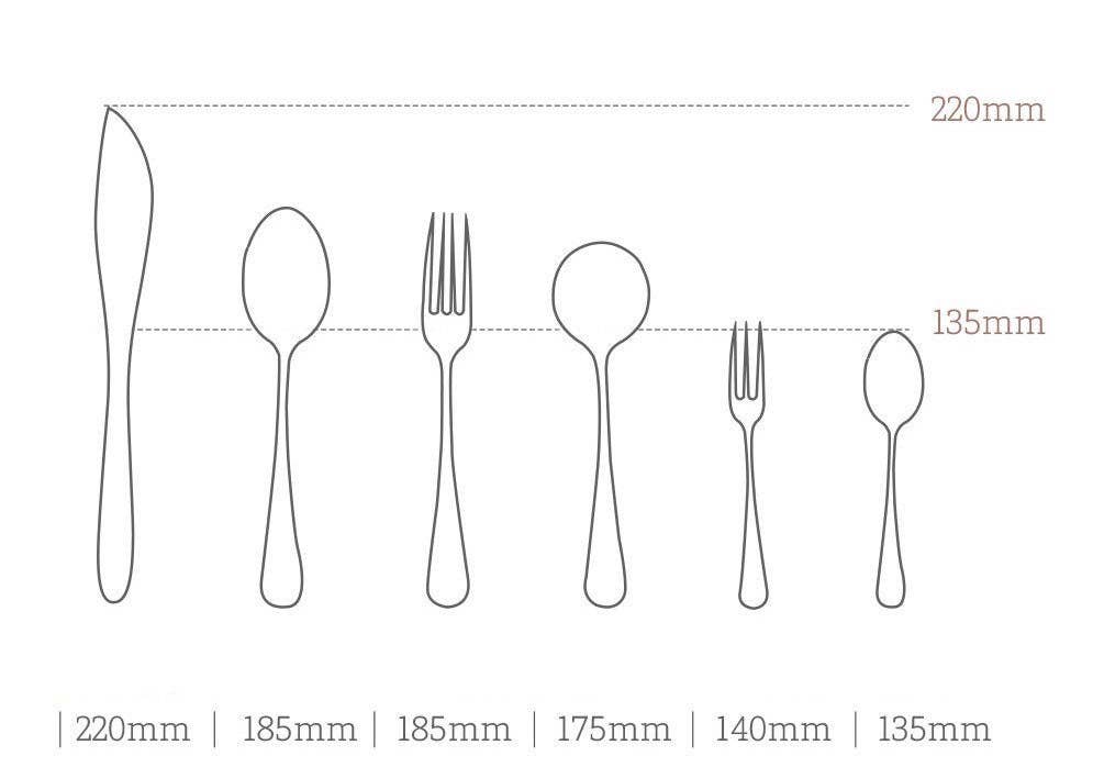 Gohobi （We cover U.S. import duties） - Wholesale Assorted Cutlery Set - Gohobi A Set of 6 Pieces Stonewashed Stainless Steel Cutlery3