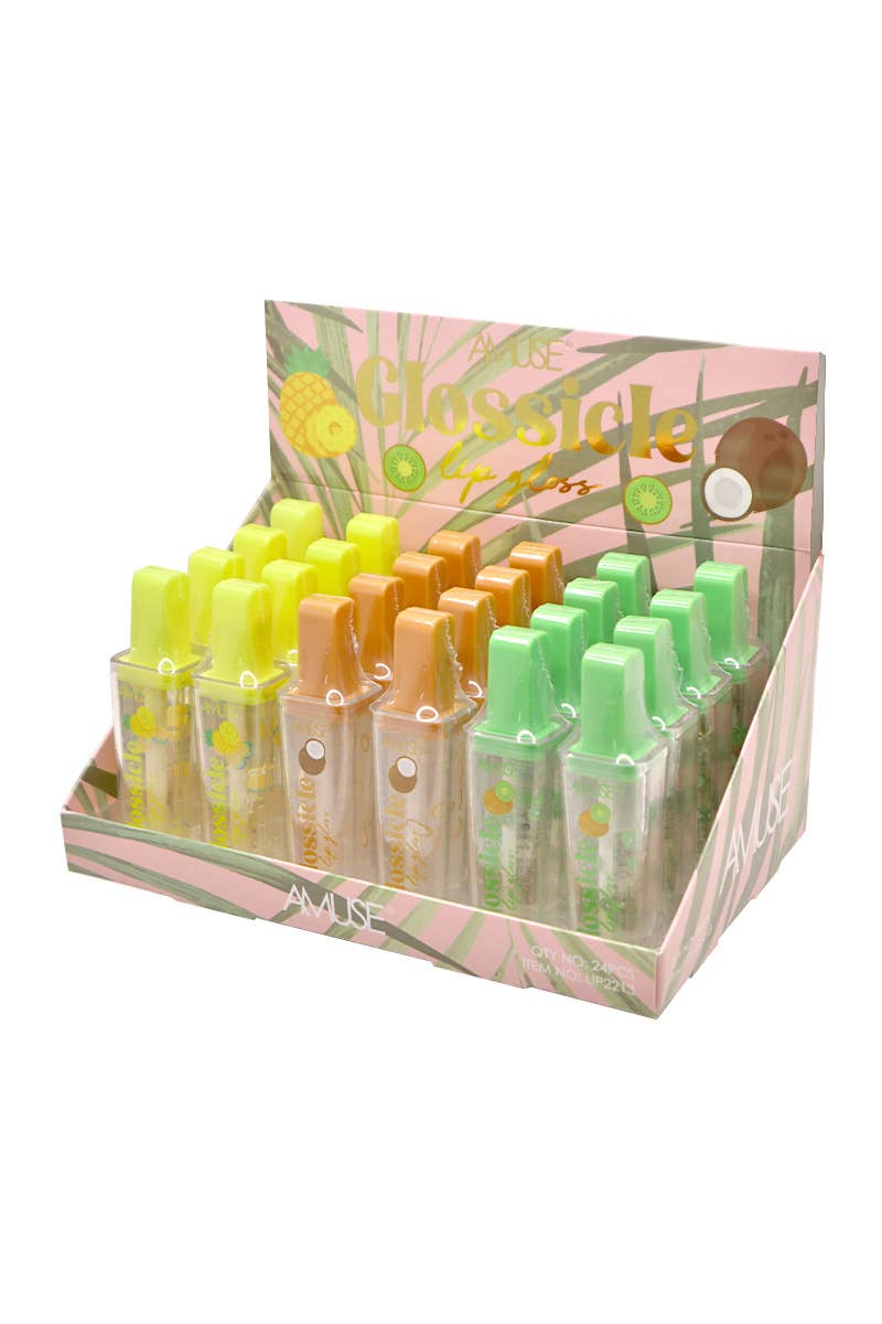 PINEAPPLE Beauty - Wholesale Lip Gloss - AMUSE LIP2213 Tropical Glossicle Lip Gloss - 24 pcs
