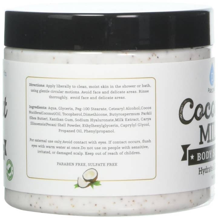 Pursonic - Wholesale Body Scrub/Exfoliant - Coconut Milk Body Scrub 14 Oz