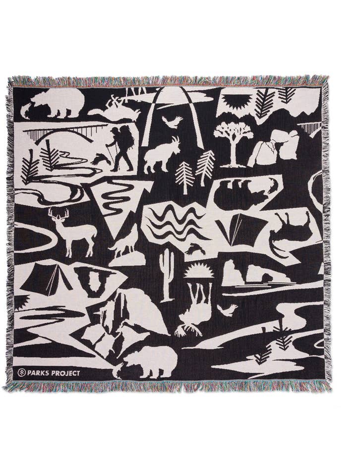 Park Shadows Woven Blanket for wholesale by Parks Project
