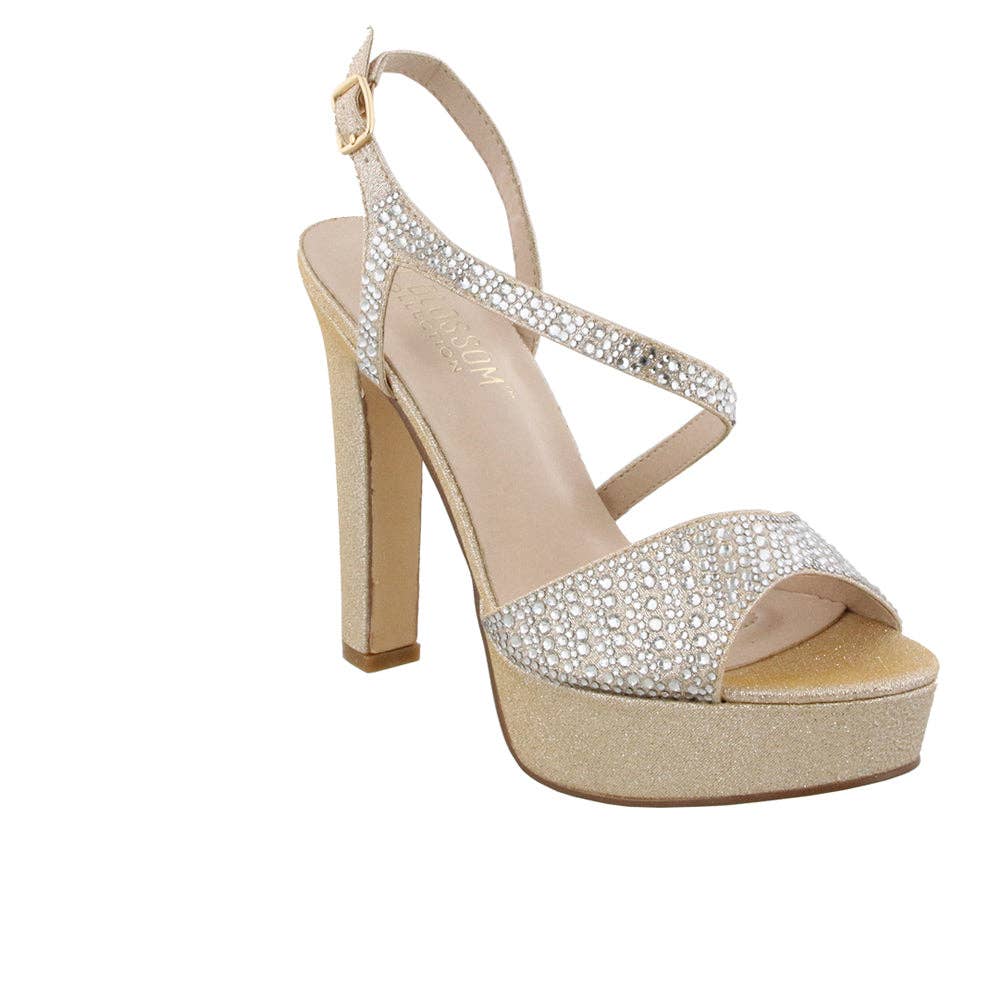 De Blossom Collection – wholesale Högklackade skor - Dam – Plattform Rhinestone Festklackar0