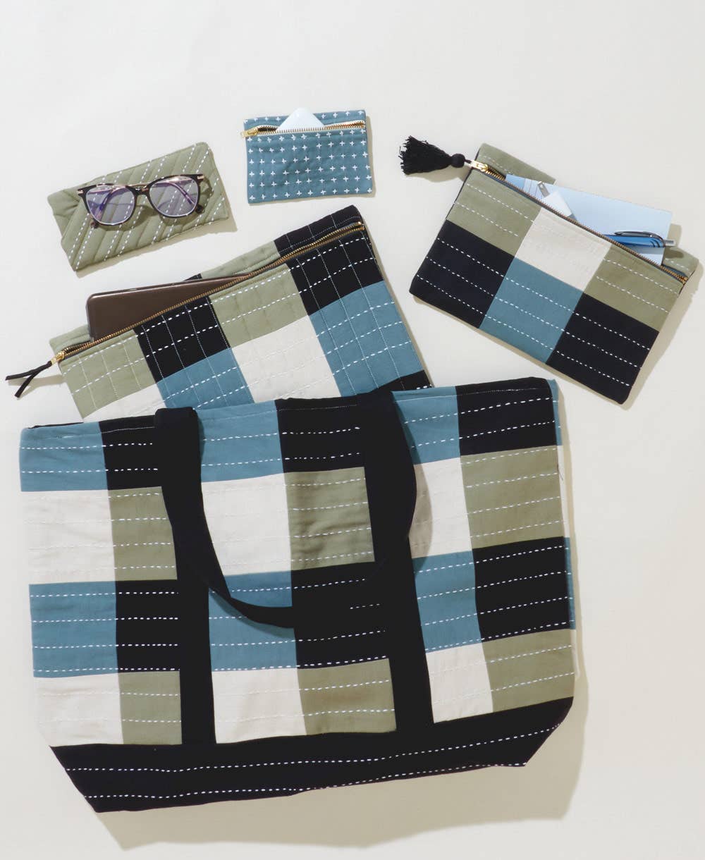 Anchal - Wholesale Tote Bag - Women's - Checkered Canvas Tote Bag5