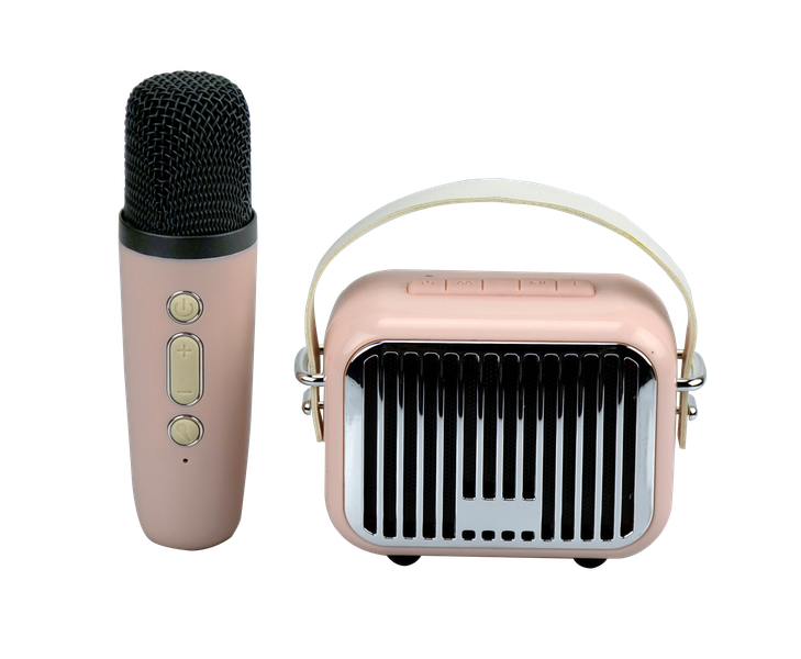 Trend Tech Brands - Wholesale Speakers - Pocket Karaoke-Microphone & Speaker Combo-Pink1