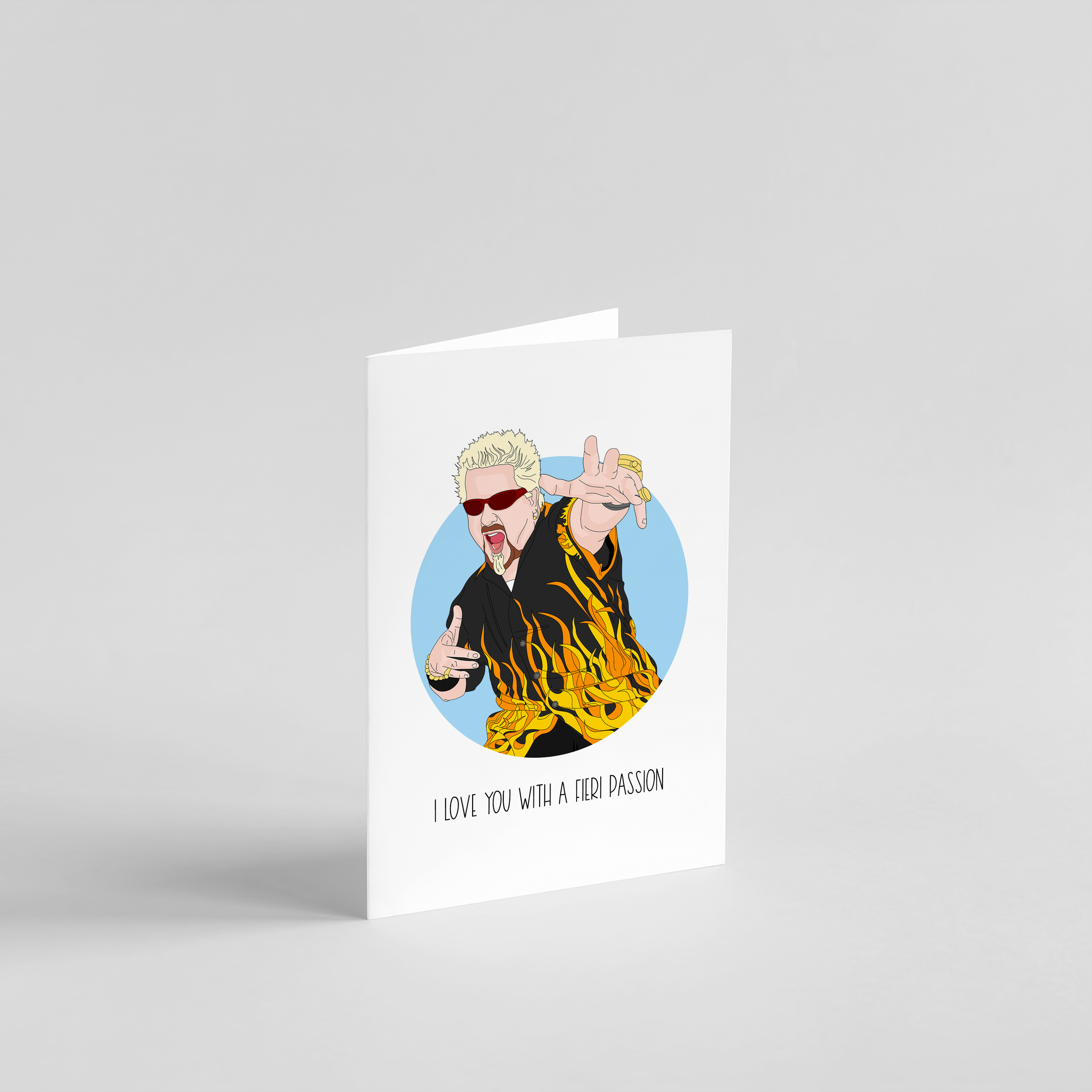 Sammy Gorin LLC - Wholesale Love Card - I Love You with a Fieri Passion Card1