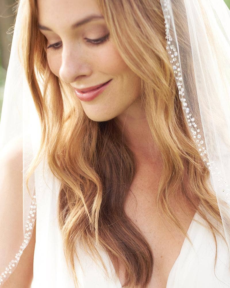 Dareth Colburn Designs - Wholesale Veil - Women's - Mariah Pearl & Crystal Beaded Veil4