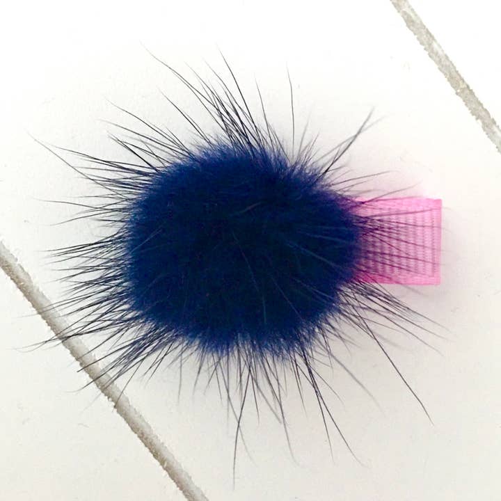 Pimpilotta – Engroshandel Hårspænde - Børn – Mini Classic Collection: mini hårklip med ægte pels hjemmesko4